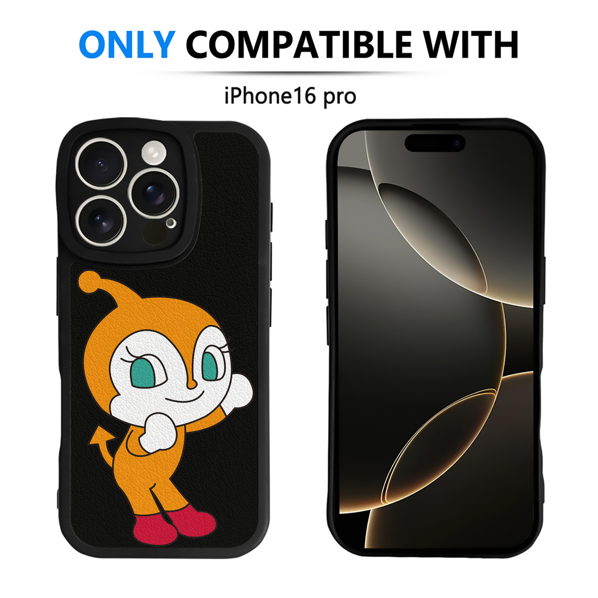 （画像用） アンパンマン Anpanman 【iPhone 16シリーズ対応】シリコンスマホケース（レザー調） 材質：シリコン